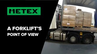 A Forklift's Point Of View - Unloading a Delivery