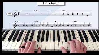 Hallelujah - Chord Inversions with Melody | Piano Lessons in Tulsa | Curtis Music Academy