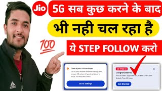 Jio 5g Problem Solution| Jio 5g not working on your phone| jio true 5g Handset setting fix 2023