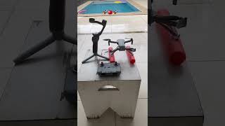 DJI MINI 2 com boia + GIMBAL OSMO 4.#drones #dji #djimini2