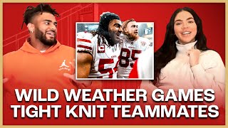 How the 49ers Build Team Camaraderie, Gruelling Training Camps, Extreme Weather Games & Baby Names