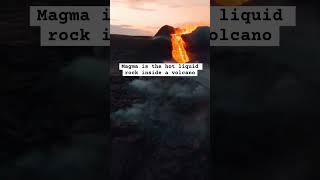 Magma vs  Lava in Volcano 🌋 #didyouknow #interestingfacts #facts #shorts