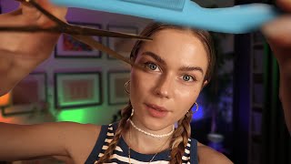 ASMR Cutting & Styling Your Bangs ~ Soft Spoken Personal Attention