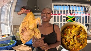 FIRST TIME PREPARING JAMAICAN🇯🇲 CHICKEN CURRY FOR MY AFRICAN FAMILY 😋||THE BEST RECIPE EVER🤤