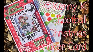 Kenny K Football Christmas Shaker Card