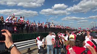 30 000 Peru fans in Saransk go to the stadium! World Cup Match 06 (Peru-Denmark 0:1)