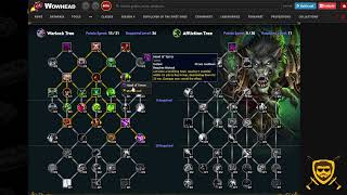 World of Warcraft: Dragonflight Alpha | Class Talent Trees | Affliction Warlock