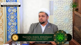 Xayrulla domla Abdullayev Hajdan asl maqsad nima o'zi?