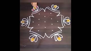 ఆషాఢ మాసం Simple & Best rangoli designs for beginners, easy muggulu @SimplyradhiVlogs