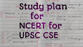 Simple plan to cover NCERTs in 100 days for UPSC CSE|How and what to read from NCERTs for UPSC