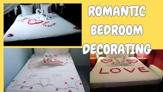 ROMANTIC HONEYMOON  BED DECORATING