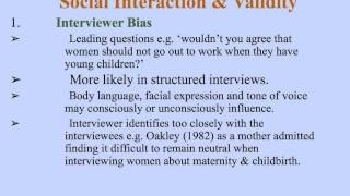 1. evaluating the use of Interviews in sociology (pg numbers old book ignore)