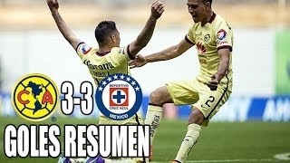 AMERICA VS CRUZ AZUL 3-3 CLÁSICO JOVEN RESUMEN