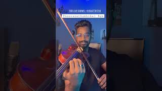 Thoovanathumbikal Violin Bgm #kerala #malayalammovie #singer #cover #shorts