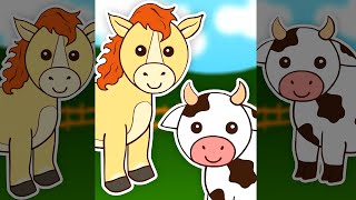 Moo Moo Moo Cow! | Learning Animal Sounds! #Shorts