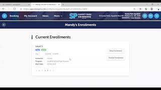 Customer Portal - How to check current enrolments