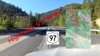 Driving over Blewett Pass US 97 south (3.5x speed with music)