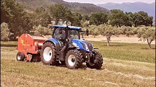 NEW HOLLAND T6.145 - rotopressa FORT | PRESSATURA MEDICA 1° TAGLIO