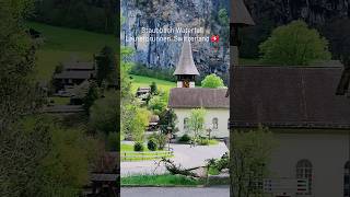 The Most Beautiful Waterfall in Europe: Staubbach Waterfall #shorts #swiss #nature #beauty