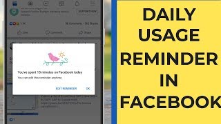 How To Set Daily Usage Reminder on Facebook in Android