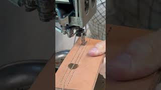 leather stitching with macheene 😱❤️ #satisfying #viral #maskleatherjackets