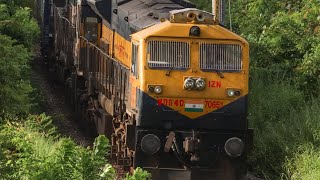 Okha Ernakulam with Izzatnagar WDG4D rescuing failed Ernakulam WDP4D 40114