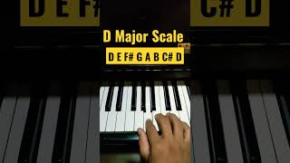 D Major Scale - Piano Tutorial