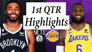 Brooklyn Nets vs. Los Angeles Lakers Full Highlights 1st QTR | Oct 9 | 2023 NBA Preseason