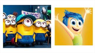 DESPICABLE ME 4 Characters and their Favorite INSIDE OUT 2 Emotions