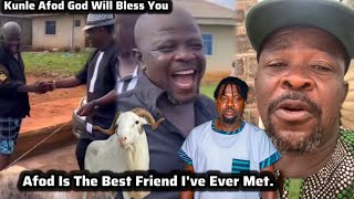 Ogboluke In Shock As Kunle Afod Presented A Ram He Bought For Him To Celebrate Sallah Festival