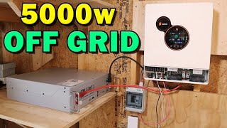 Lawnmower shed goes 48v OFF GRID - Ruixo and SRNE