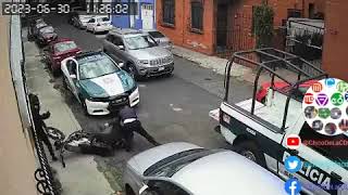 Se arma cámara húngara, tras intento de robo por elementos @PoliciaCiudadMexico del sector roma