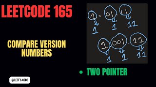 165. Compare Version Numbers | Two Pointer | String | O(n) | Google | Amazon | Facebook | Apple