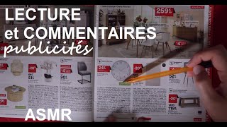 ASMR français - Lecture et commentaires publicités