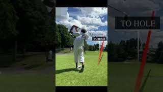 【プロも敵わない手元の低さ】　クララ先生　アイアンショットのインパクト分析　#shorts #golf #シンゴルフ