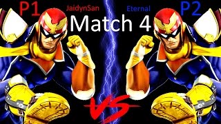 JaidynSan (P1 Falcon) VS Eternal (P2 Falcon) #4 - Super Smash Bros for Wii U