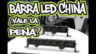 ✅BARRA LED 6D CHINA DE 30 WATTS✅¿VALE LA PENA COMPRAR UNA?✅REVIEW✅