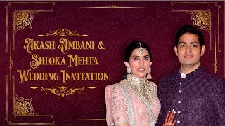 Wedding Invitation Video | Royal | Hindu | Akash Ambani Wedding Card