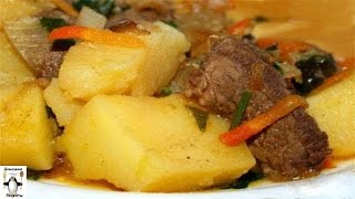 Жаркое с мясом и картошкой.Жаркое из говядины