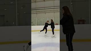 Арина и тренер Полина #figureskating #iceskating #reels #shorts