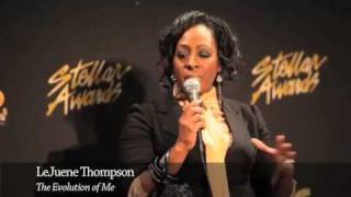 LeJuene Thompson speaks at the Stellar Awards