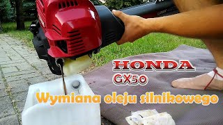 Honda UMK 450E - GX50 - wymiana oleju silnikowego