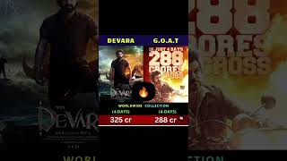 Devara vs Goat Movie Box office 🔥😱#shorts #devara #jrntr #thalapathy