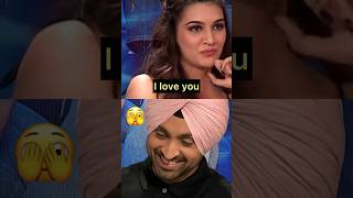 Kriti sanon flirting with diljit dosanjh 😱 #bollywood #bollywoodgossips #bollywoodupdates