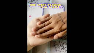 Teacher's Day Special  :Teacher is a creator, faciliator, guide... ♥️glad i play a role...