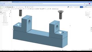 Exercício em Onshape  -  Montagem 3