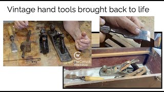 5 vintage tool restorations with Scottish history. Chisel, marking guage, two Stanley planes and box