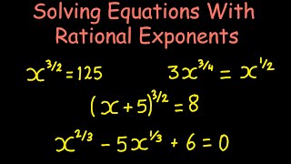 Solving Polynomials with Rational Exponents