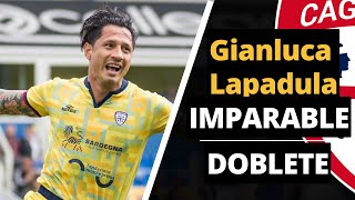 DOBLETE DE GIANLUCA LAPADULA EN PARTIDO DEL CAGLIARI VS PERUGIA