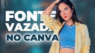 COMO FAZER FONTE VAZADA NO CANVA \ RAYSA KEILA